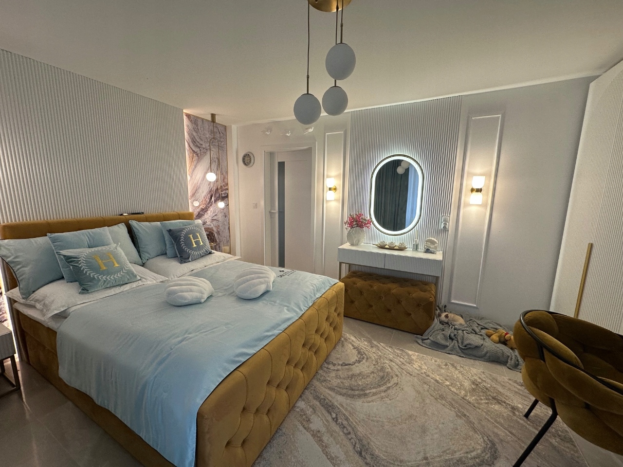 Boxspringbett Tauriel im Schlafzimmer